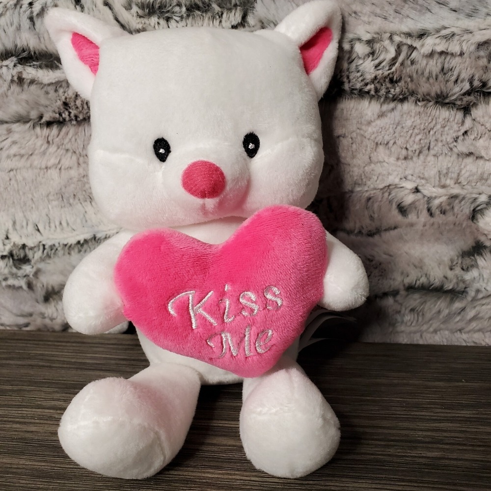 Cuddle Barn Plush Valentine's Lil' Sweeties Cat SINGS "Come and Get Your Love"